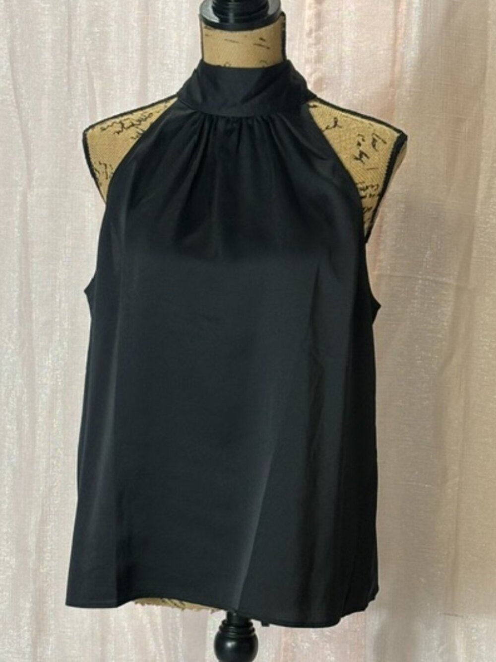 LOFT BLACK HALTER TOP